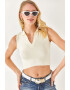 Olalook Top polo crop striat - Pled.ro