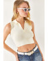 Olalook Top polo crop striat - Pled.ro