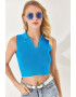 Olalook Top polo crop striat - Pled.ro