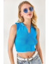 Olalook Top polo crop striat - Pled.ro