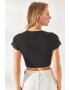 Olalook Tricou crop striat - Pled.ro