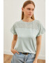 Olalook Tricou cu segment cu broderie - Pled.ro