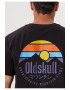 Oldskull Tricou de bumbac cu decolteu la baza gatului - Pled.ro