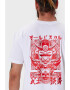 Oldskull Tricou de bumbac cu imprimeu grafic pe spate - Pled.ro