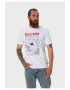 Oldskull Tricou de bumbac cu imprimeu grafic si decolteu la baza gatului - Pled.ro