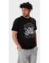 Oldskull Tricou de bumbac cu imprimeu grafic si logo - Pled.ro