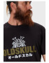 Oldskull Tricou lejer de bumbac cu imprimeu - Pled.ro