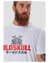 Oldskull Tricou lejer de bumbac cu imprimeu - Pled.ro