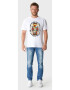 Oldskull Tricou lejer de bumbac cu imprimeu - Pled.ro