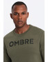 OMBRE Bluza de trening din amestec de bumbac cu model text - Pled.ro