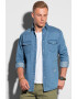 OMBRE Camasa slim fit din material chambray cu buzunare pe piept - Pled.ro