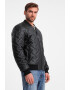 OMBRE Jacheta bomber cu aspect matlasat - Pled.ro