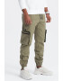 OMBRE Pantaloni cargo cu mansete elastice - Pled.ro