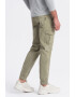 OMBRE Pantaloni cargo cu snur in talie - Pled.ro