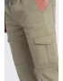 OMBRE Pantaloni cargo cu snur in talie - Pled.ro