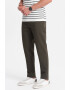 OMBRE Pantaloni chino cu aspect texturat - Pled.ro