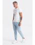 OMBRE Pantaloni jogger cargo cu snur - Pled.ro