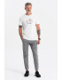 OMBRE Pantaloni jogger cargo cu snur - Pled.ro