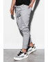 OMBRE Pantaloni jogger conici cu snur de ajustare - Pled.ro