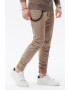 OMBRE Pantaloni jogger conici cu snur de ajustare - Pled.ro