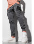 OMBRE Pantaloni jogger cu snur de ajustare - Pled.ro