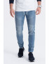 OMBRE Pantaloni jogger de denim cu snururi - Pled.ro