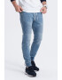 OMBRE Pantaloni jogger de denim cu snururi - Pled.ro