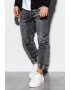 OMBRE Pantaloni jogger din denim cu talie ajustabila - Pled.ro