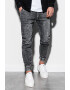 OMBRE Pantaloni jogger din denim cu talie ajustabila - Pled.ro