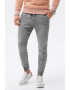 OMBRE Pantaloni jogger slim fit din denim - Pled.ro