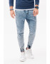 OMBRE Pantaloni jogger slim fit din denim - Pled.ro