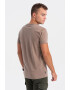 OMBRE Tricou de bumbac cu logo supradimensionat - Pled.ro