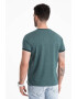 OMBRE Tricou Henley cu accente in dungi - Pled.ro