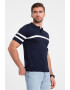 OMBRE Tricou polo cu dungi contrastante - Pled.ro