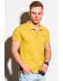 OMBRE Tricou polo din bumbac cu model pique - Pled.ro