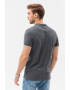 OMBRE Tricou polo din bumbac cu model pique - Pled.ro