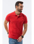 OMBRE Tricou polo din bumbac cu model pique - Pled.ro