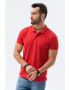 OMBRE Tricou polo din bumbac cu model pique - Pled.ro