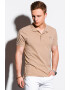 OMBRE Tricou polo din bumbac cu model pique - Pled.ro