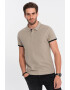 OMBRE Tricou polo din bumbac pique - Pled.ro