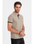 OMBRE Tricou polo din bumbac pique - Pled.ro