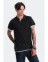 OMBRE Tricou polo din bumbac pique - Pled.ro