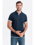 OMBRE Tricou polo din bumbac pique - Pled.ro