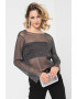 Only Bluza crop stralucitoare din plasa - Pled.ro