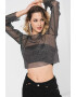 Only Bluza crop stralucitoare din plasa - Pled.ro