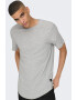 Only & Sons Tricou de bumbac cu decolteu la baza gatului - Pled.ro