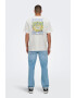 Only & Sons Tricou de bumbac organic cu imprimeu text - Pled.ro