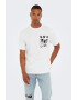 Only & Sons Tricou relaxed fit cu imprimeu text - Pled.ro