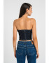 Only Top crop din denim - Pled.ro