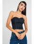 Only Top crop din denim - Pled.ro